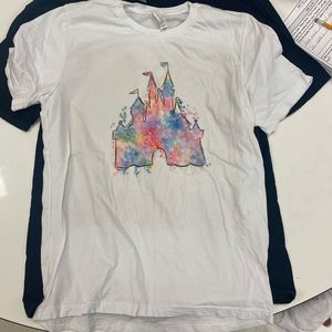 White Disney castle shirt. Size L. Worn once.